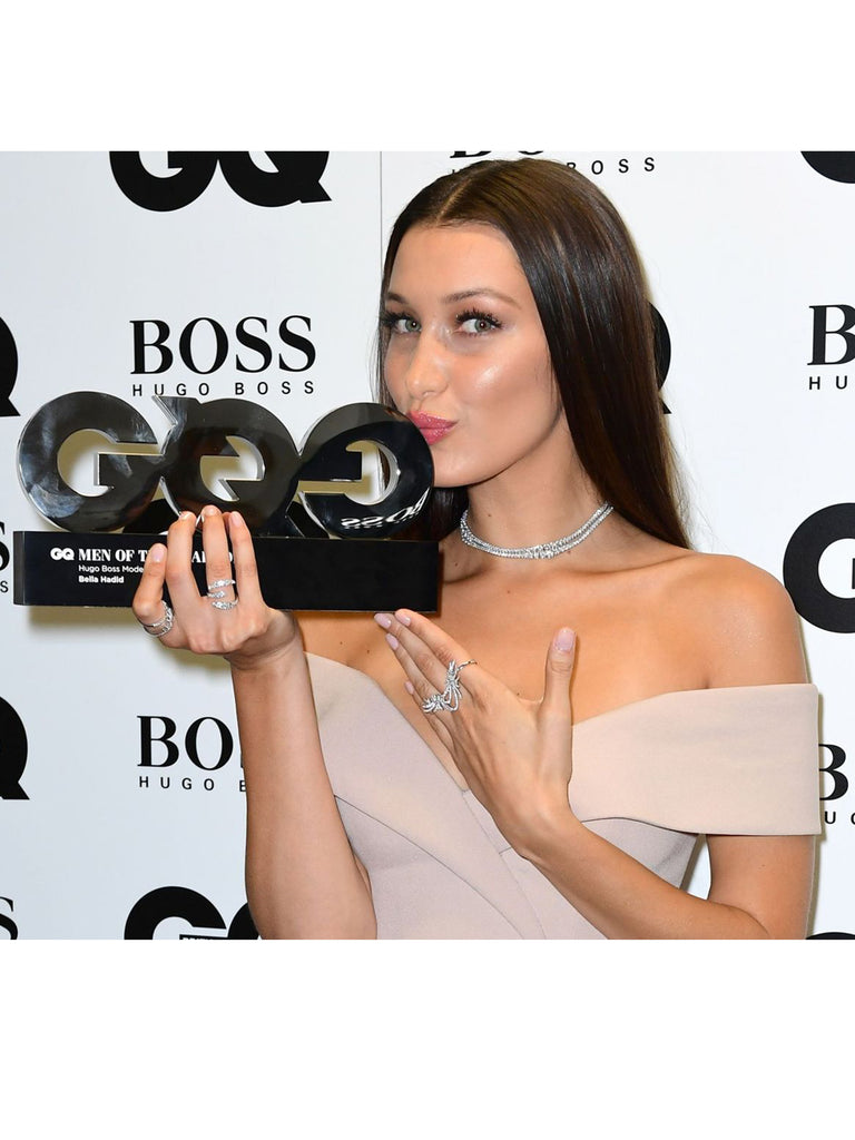 Bella Hadid shines in Sarah Ho Jewellery at the GQ Awards